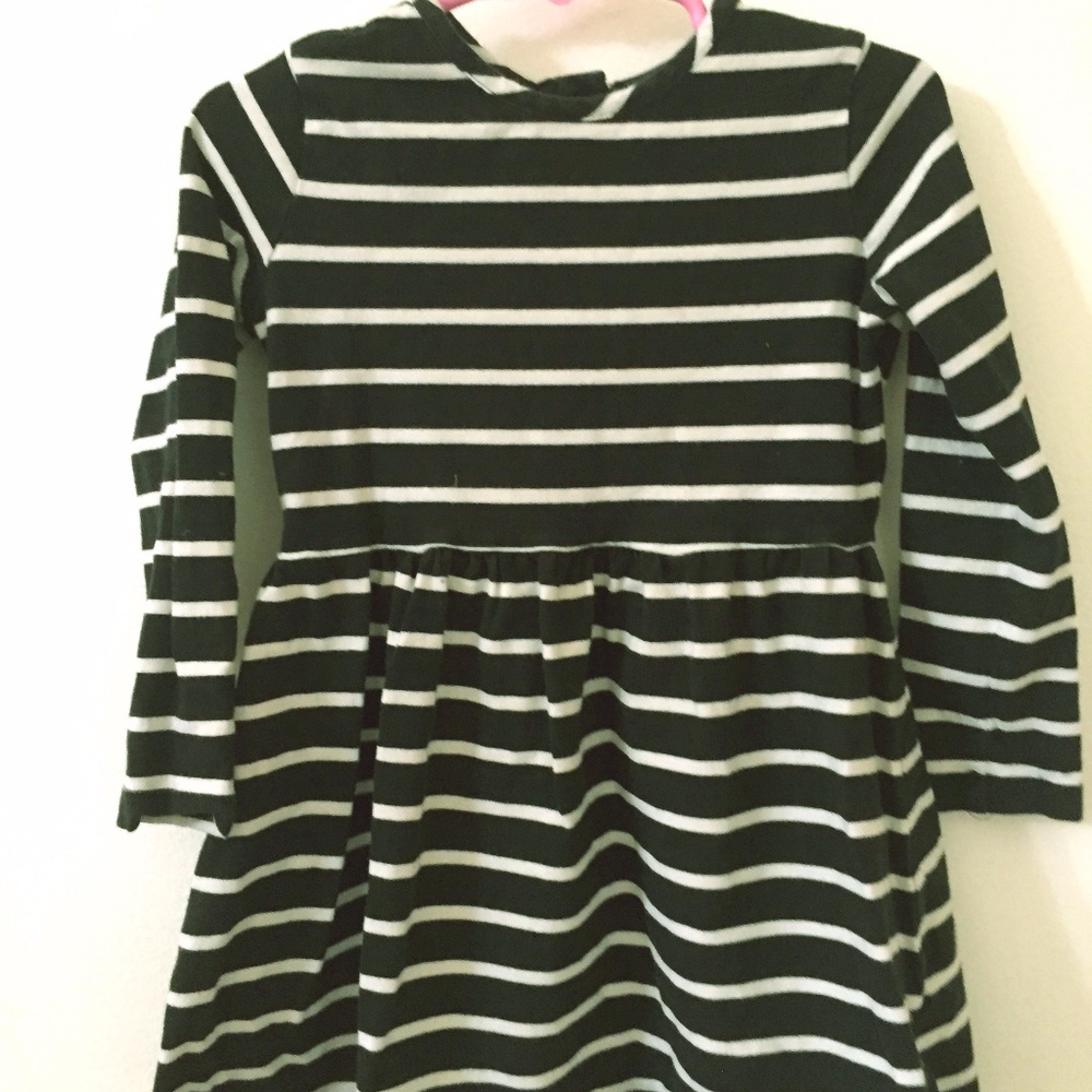 Hanna Andersson Striped Dress w/ Zipper 100cm